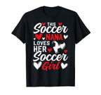 Soccer Nana Loves Her Soccer Soccer T-Shirt - Novelty Apparel Unisex