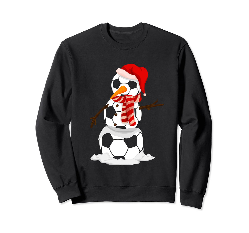 Soccer Snowman Players Fans Sweatshirt - Casual Everyday Wear Men Women
