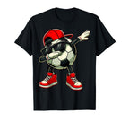 Soccer Ball Dabbing Funny Player T-Shirt - Casual Everyday Wear for Adults
