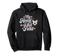 My Heart Is That Field Soccer Mom Hoodie - Aesthetic Graphic Unisex