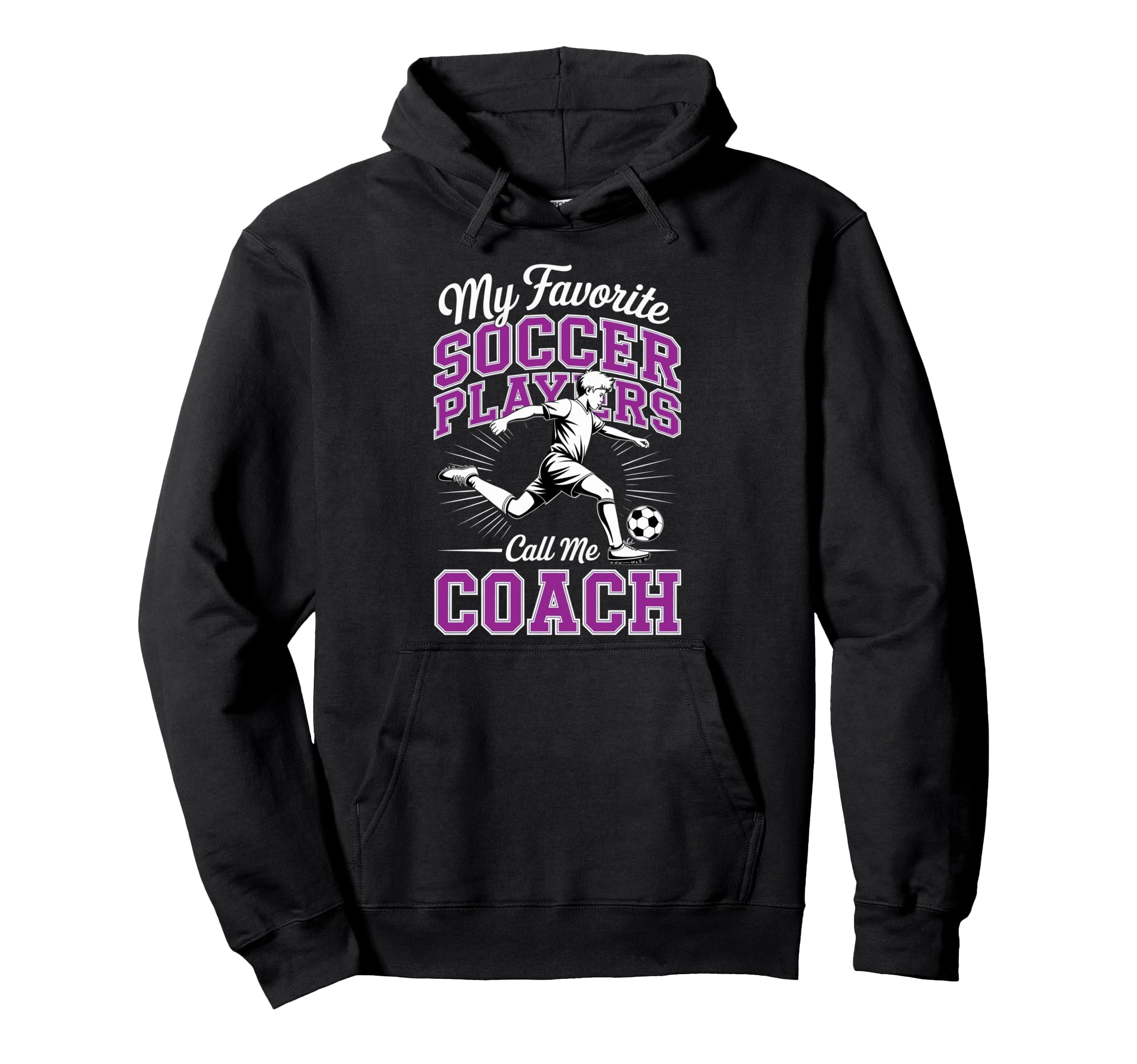 Soccer Coach My Favorite Soccer Hoodie - Minimalist Print for Adults