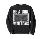 Funny Soccer Art Soccer Player Soccer Sweatshirt - Graphic Print Unisex