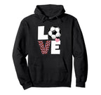 I Love Soccer Womens Or Soccer Hoodie - Novelty Apparel Unisex