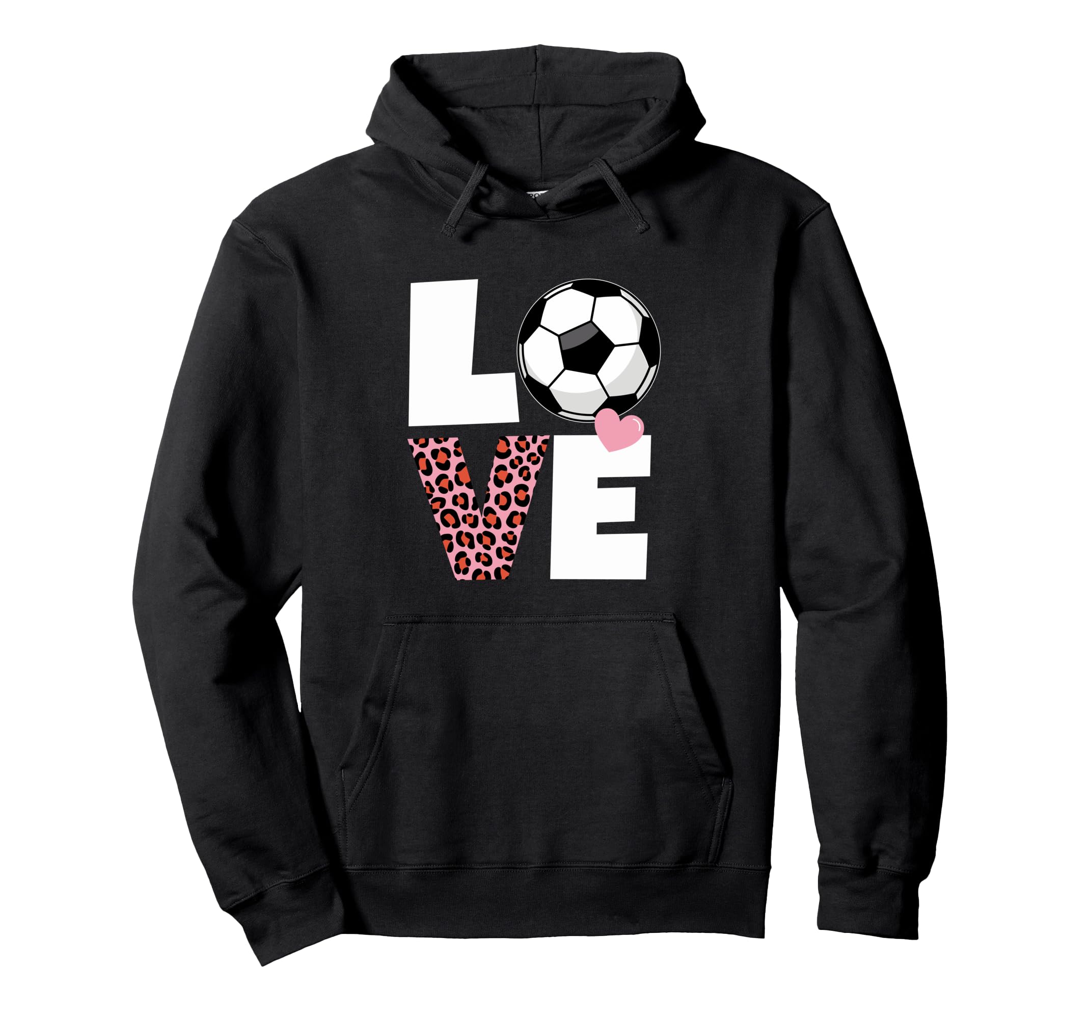 I Love Soccer Womens Or Soccer Hoodie - Novelty Apparel Unisex