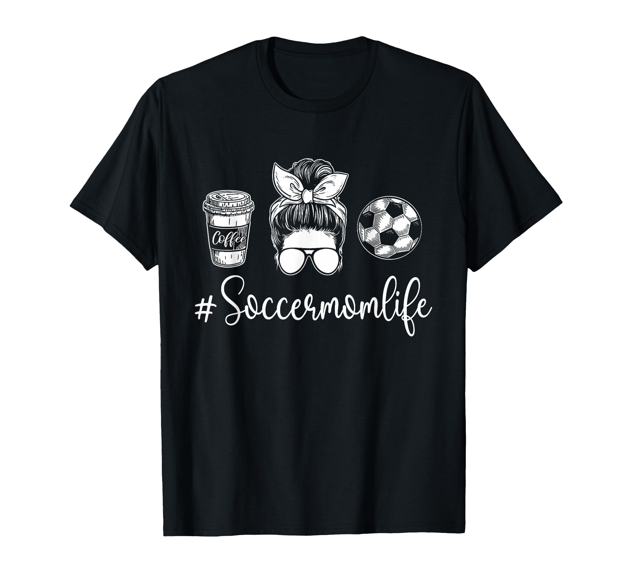 Soccer Mom Life Soccer Lover Soccer T-Shirt - Trendy Graphic for Adults