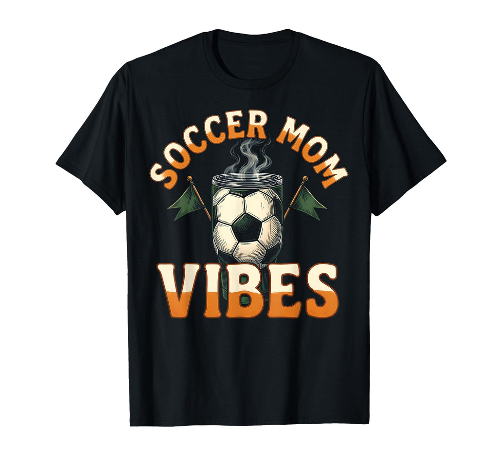 Soccer Mom Vibes T-Shirt - Minimalist Print for Adults