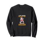 Funny Wanna Pet My Cat Play Soccer Sweatshirt - Novelty Apparel Unisex