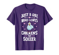Just Who Loves Chickens And Soccer T-Shirt - Aesthetic Graphic for Adults