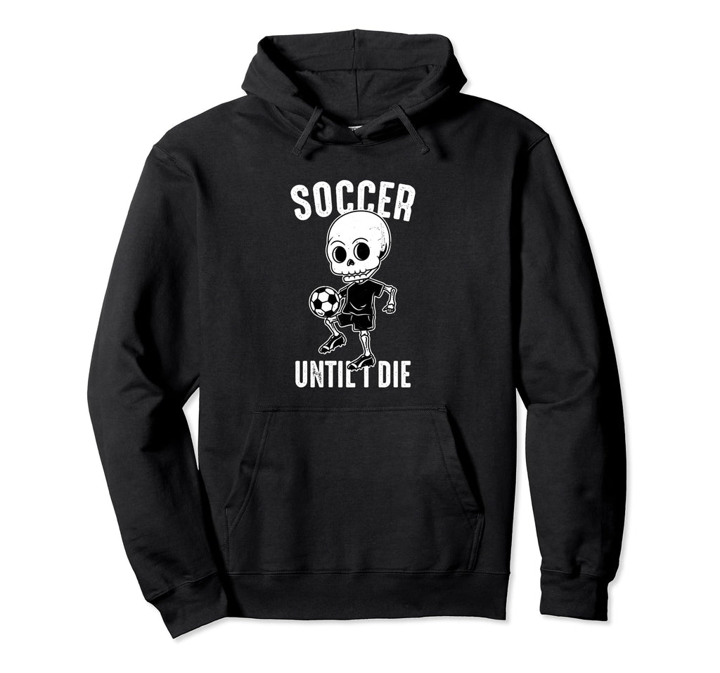 Funny Soccer Sport Teen Futbol Skeleton Hoodie - Trendy Graphic Unisex