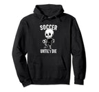 Funny Soccer Sport Teen Futbol Skeleton Hoodie - Trendy Graphic Unisex