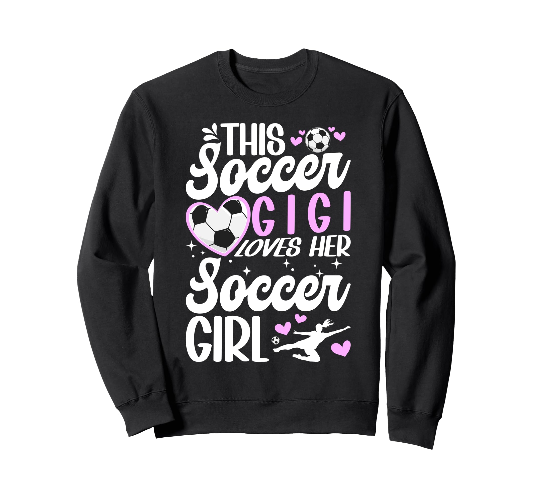 Soccer Gigi Loves Her Soccer Soccer Sweatshirt - Novelty Apparel Unisex