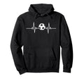 Soccer Heartbeat Soccer Ball Heartbeat Hoodie - Casual Everyday Wear Unisex