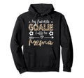 My Favorite Goalie Calls Me Mema Soccer Hoodie - Graphic Print for Adults