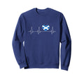 Scotland Love Heartbeat And Sweatshirt - Casual Everyday Wear Unisex