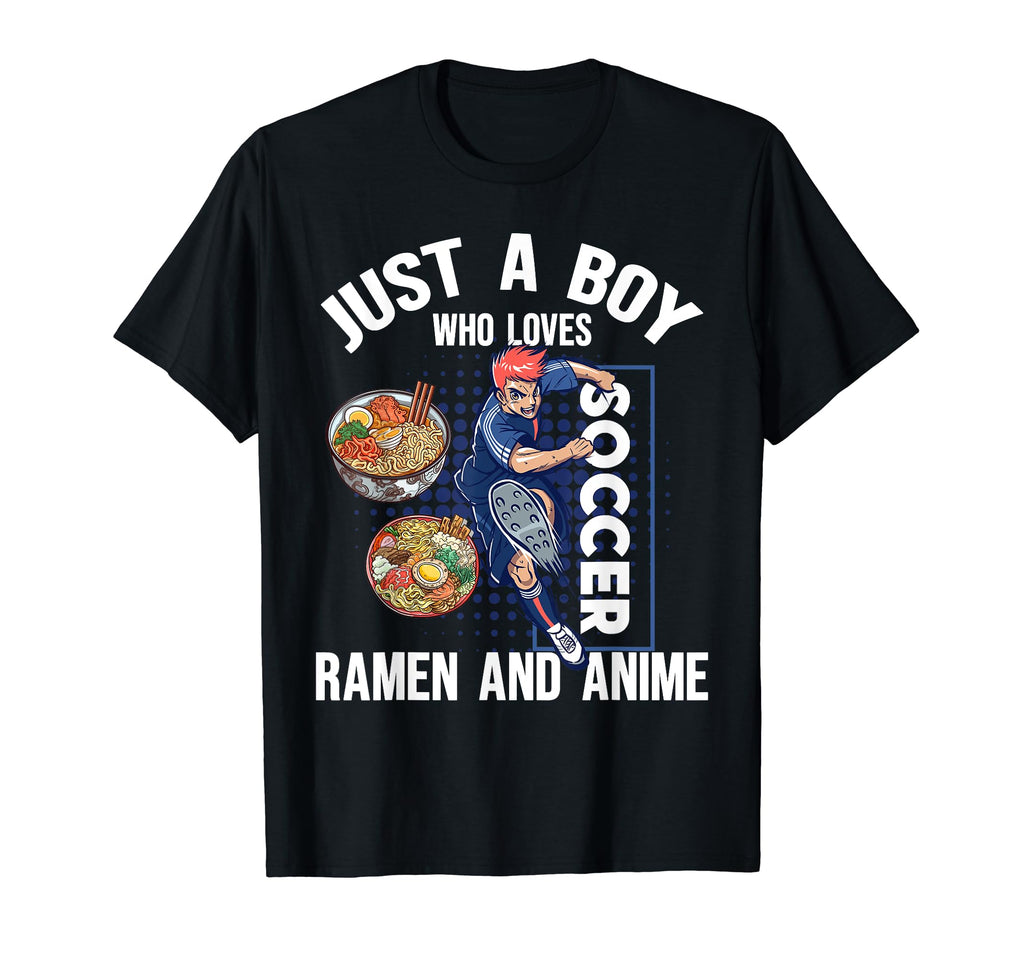 Just Who Loves Soccer Ramen And T-Shirt - Minimalist Print for Adults