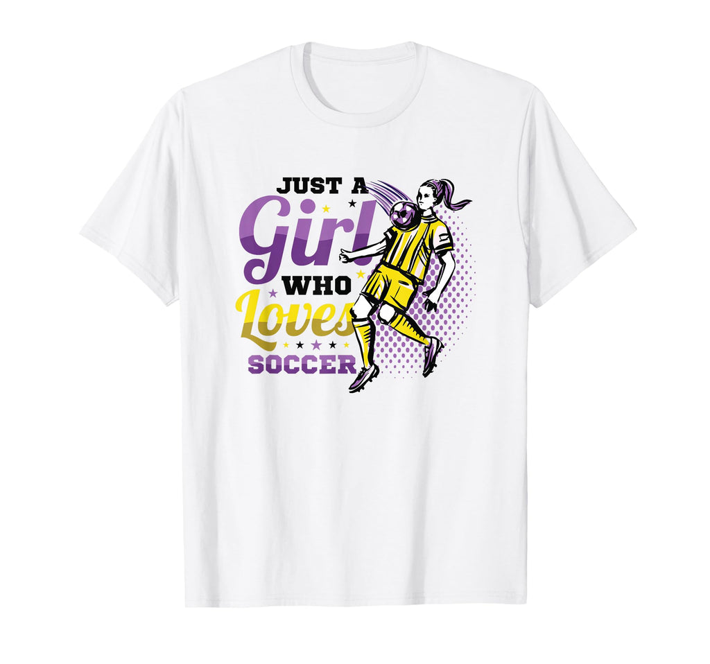 Just Who Loves Soccer Womens Soccer T-Shirt - Trendy Graphic Unisex