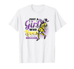 Just Who Loves Soccer Womens Soccer T-Shirt - Trendy Graphic Unisex