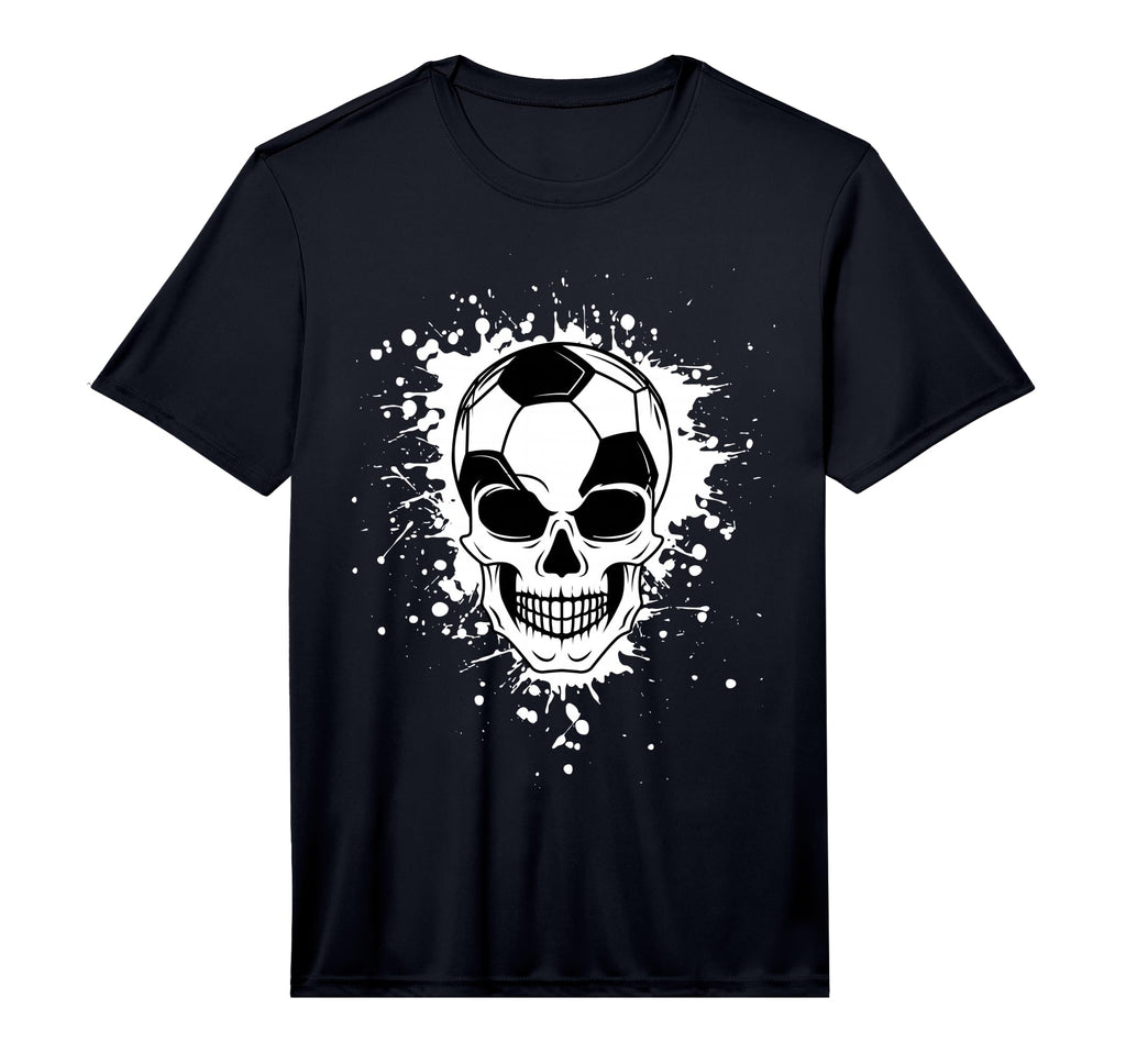 Halloween Soccer Ball Skull Sport All T-Shirt - Unique Graphic Men Women