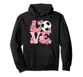 Groovy Soccer Love Soccer Player Soccer Hoodie - Fun Novelty Design Unisex