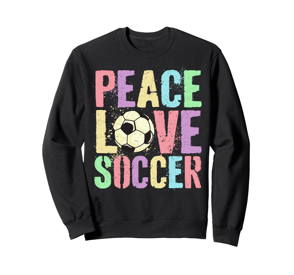 Peace Love Soccer Score Club Sweatshirt - Casual Everyday Wear for Adults