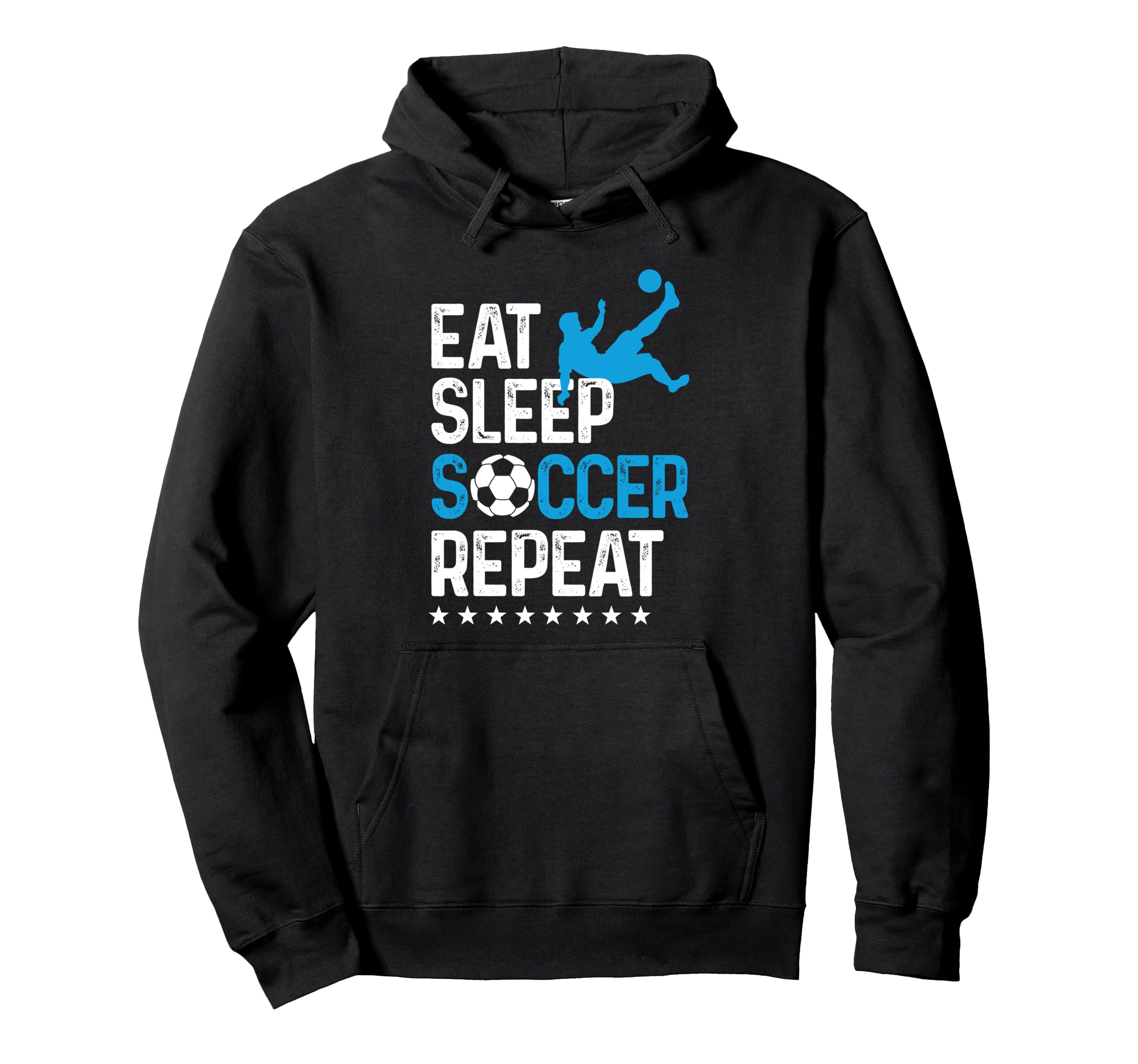 Eat Sleep Soccer Repeat Sport Player Hoodie - Custom Art Print Men Women