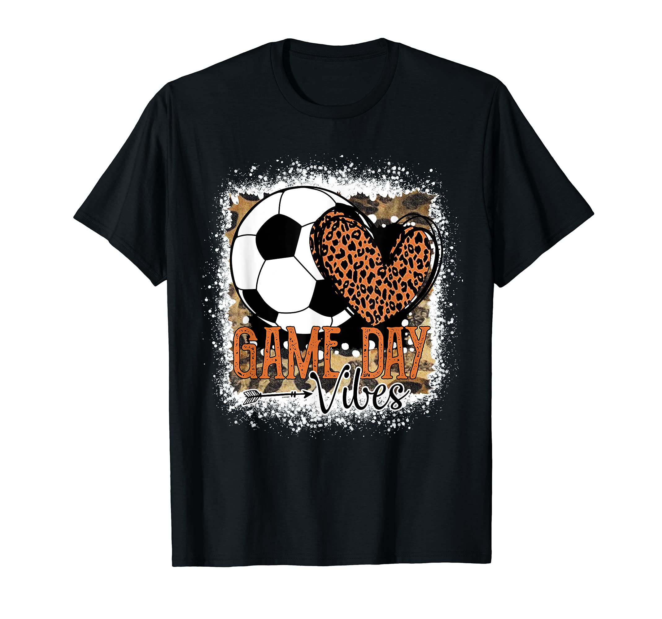 Bleached Soccer Game Day Vibes Soccer T-Shirt - Streetwear Style Men Women