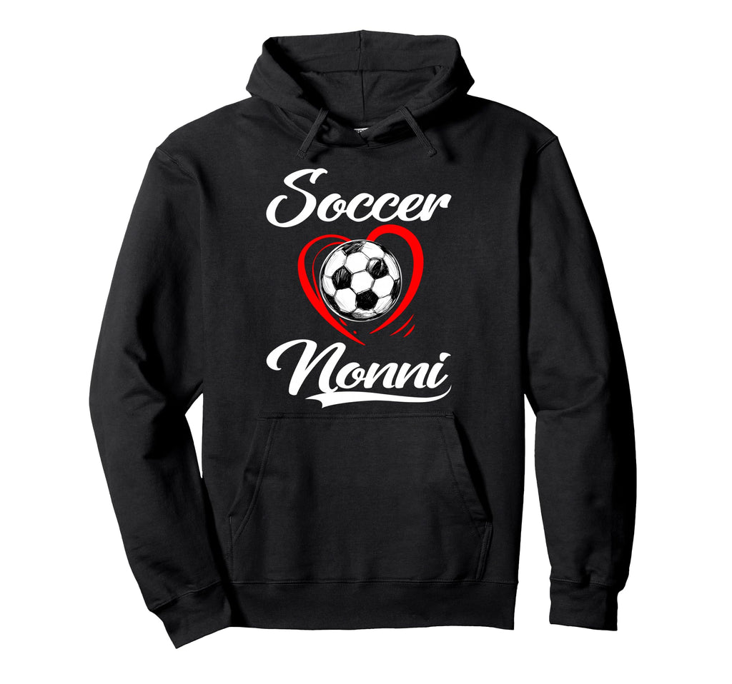 Soccer Nonni Soccer Heart Family Matching Hoodie - Graphic Print Unisex
