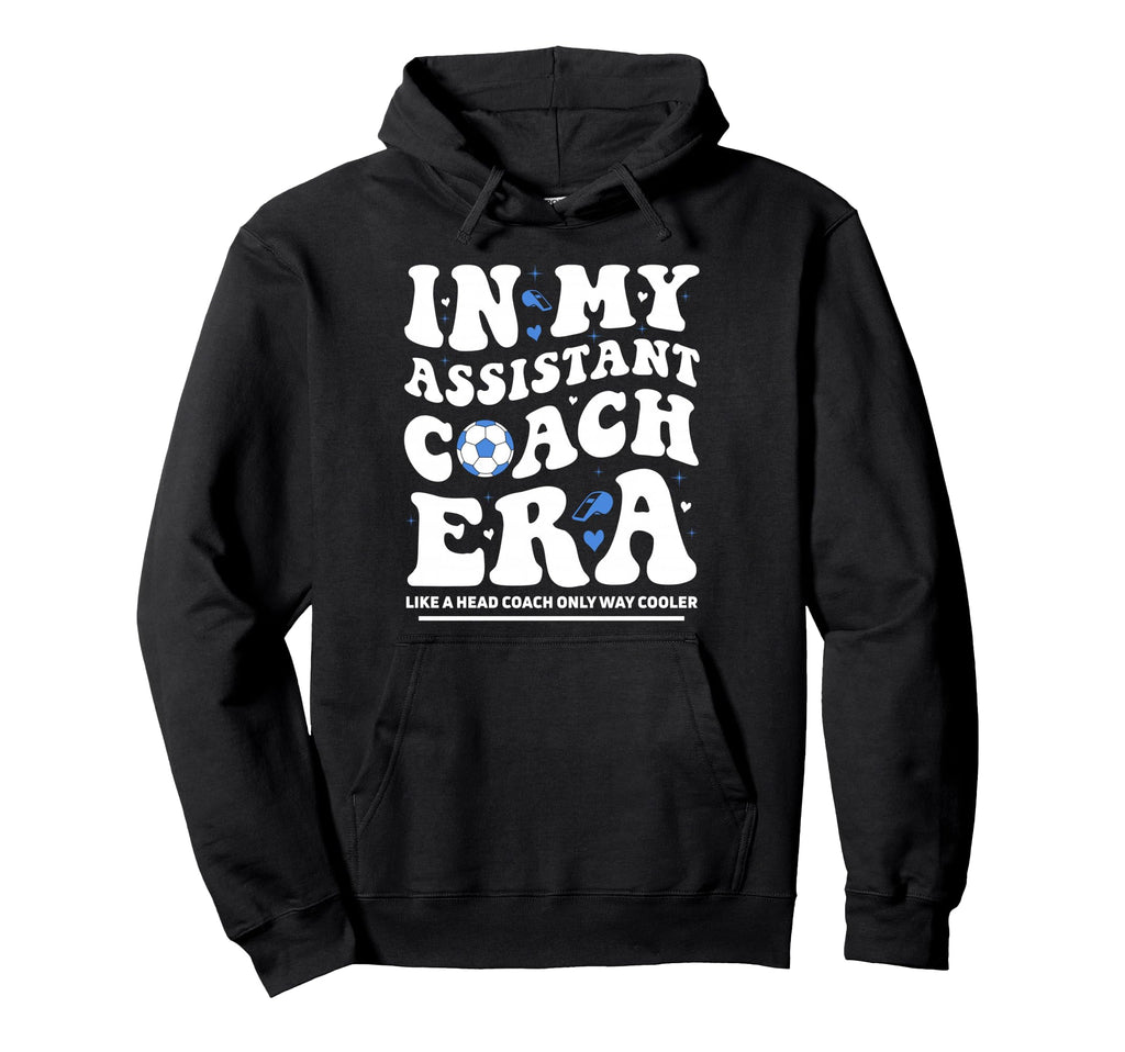 My Assistant Coach Era Groovy Football Hoodie - Graphic Print Unisex
