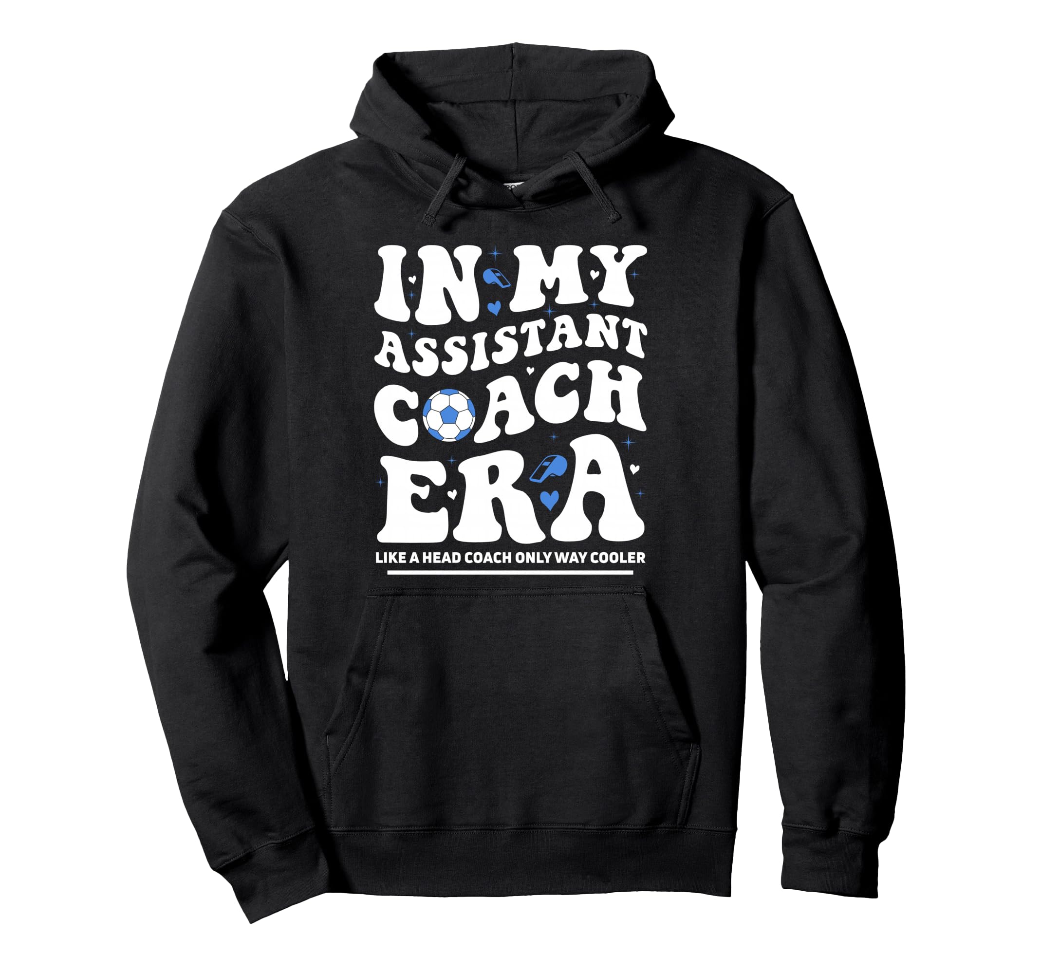 My Assistant Coach Era Groovy Football Hoodie - Graphic Print Unisex