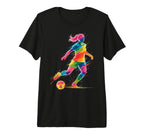 Colorful Funny Soccer Fan Dad Mom Game T-Shirt - Aesthetic Graphic Unisex