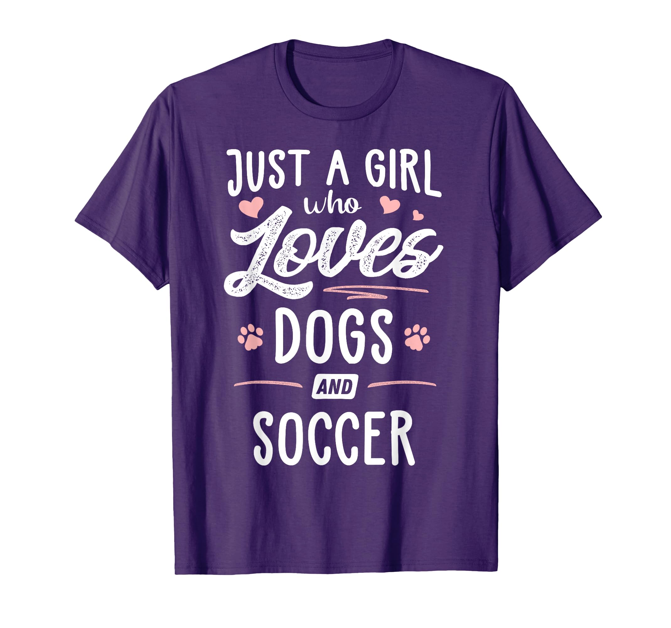 Just Who Loves Dogs And Soccer Gift Dog T-Shirt - Novelty Apparel Unisex
