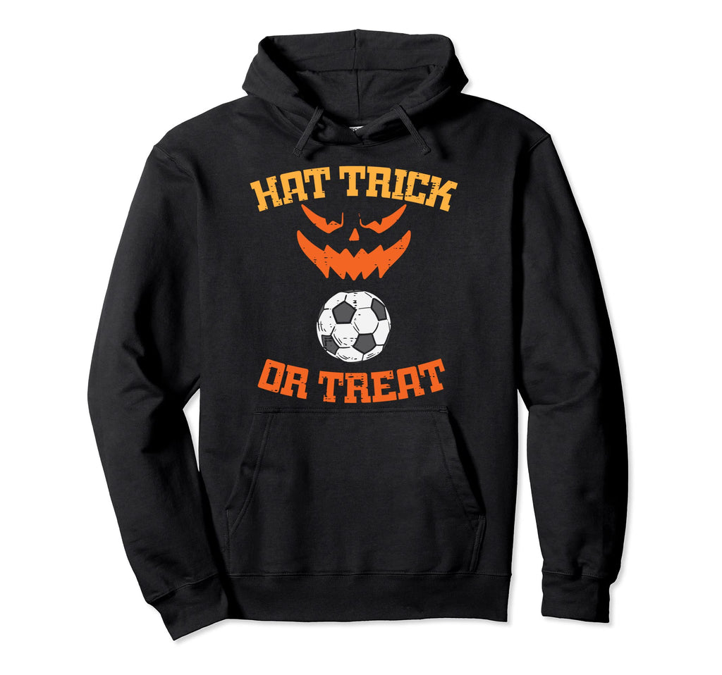 Hat Trick Or Treat Soccer Sports Hoodie - Streetwear Style for Adults