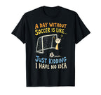 Soccer Soccer Lover Football Player T-Shirt - Graphic Print for Adults