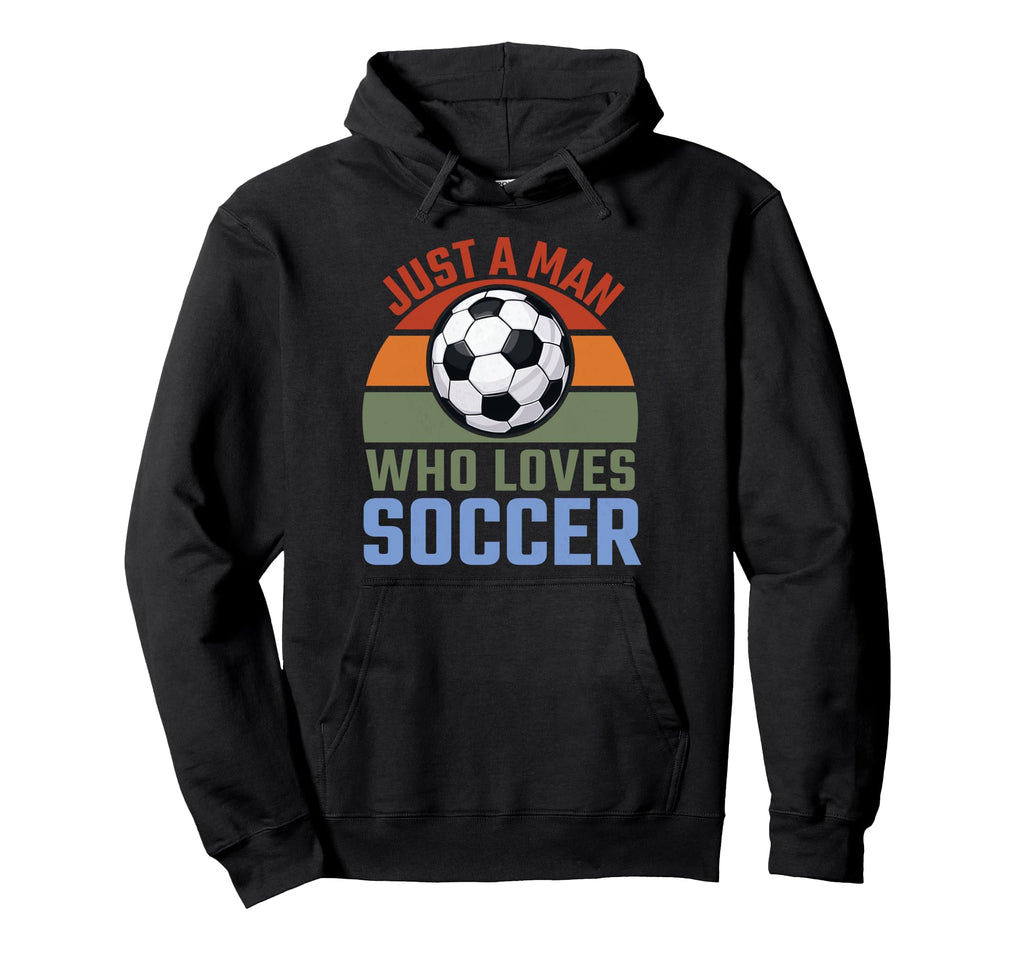 Just Who Loves Soccer Soccer Player Hoodie - Streetwear Style for Adults