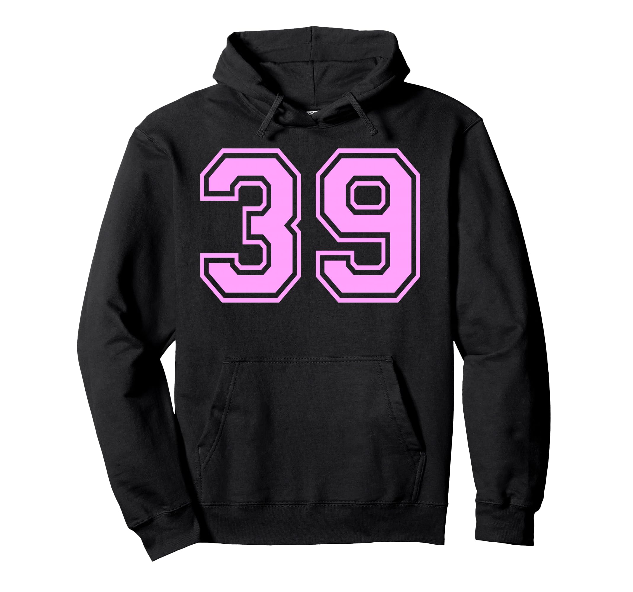 39 Number Thirty Nine Sports Varsity Hoodie - Aesthetic Graphic Men Women