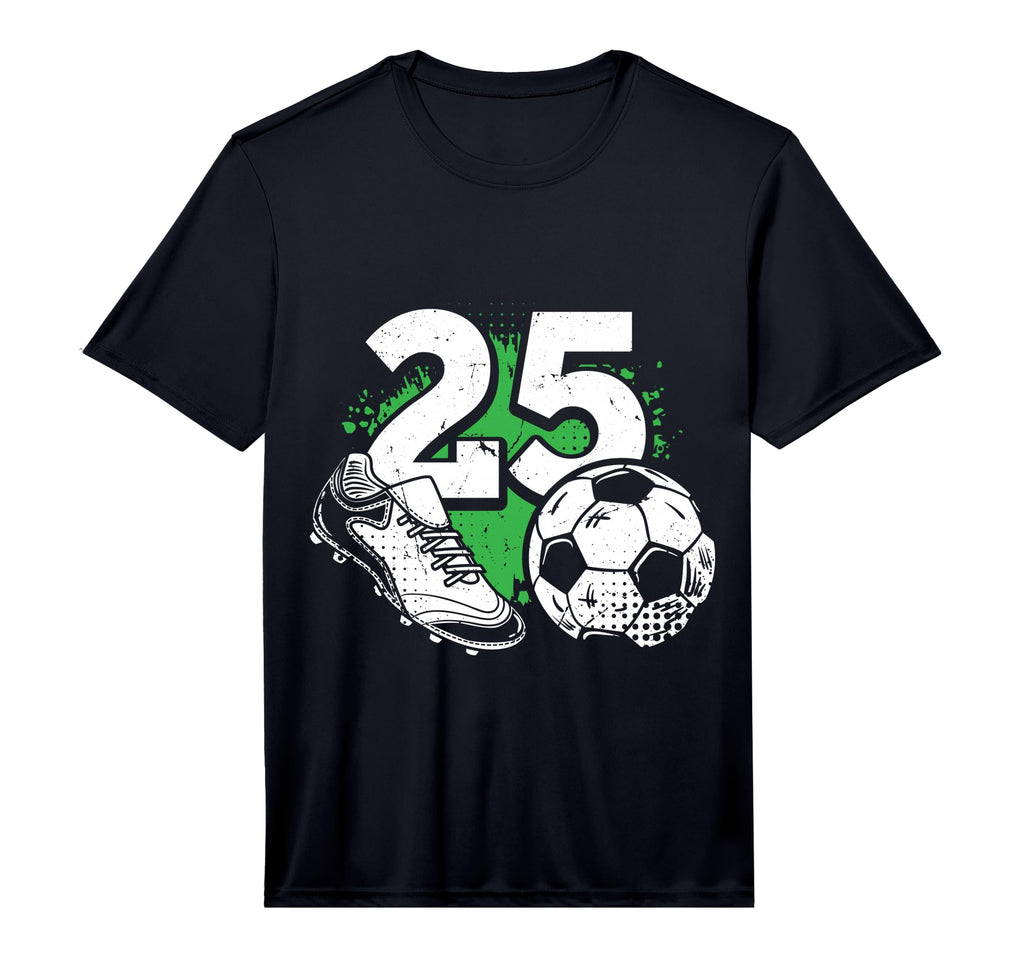 Mens 25Th Birthday Soccer Player T-Shirt - Custom Art Print Unisex