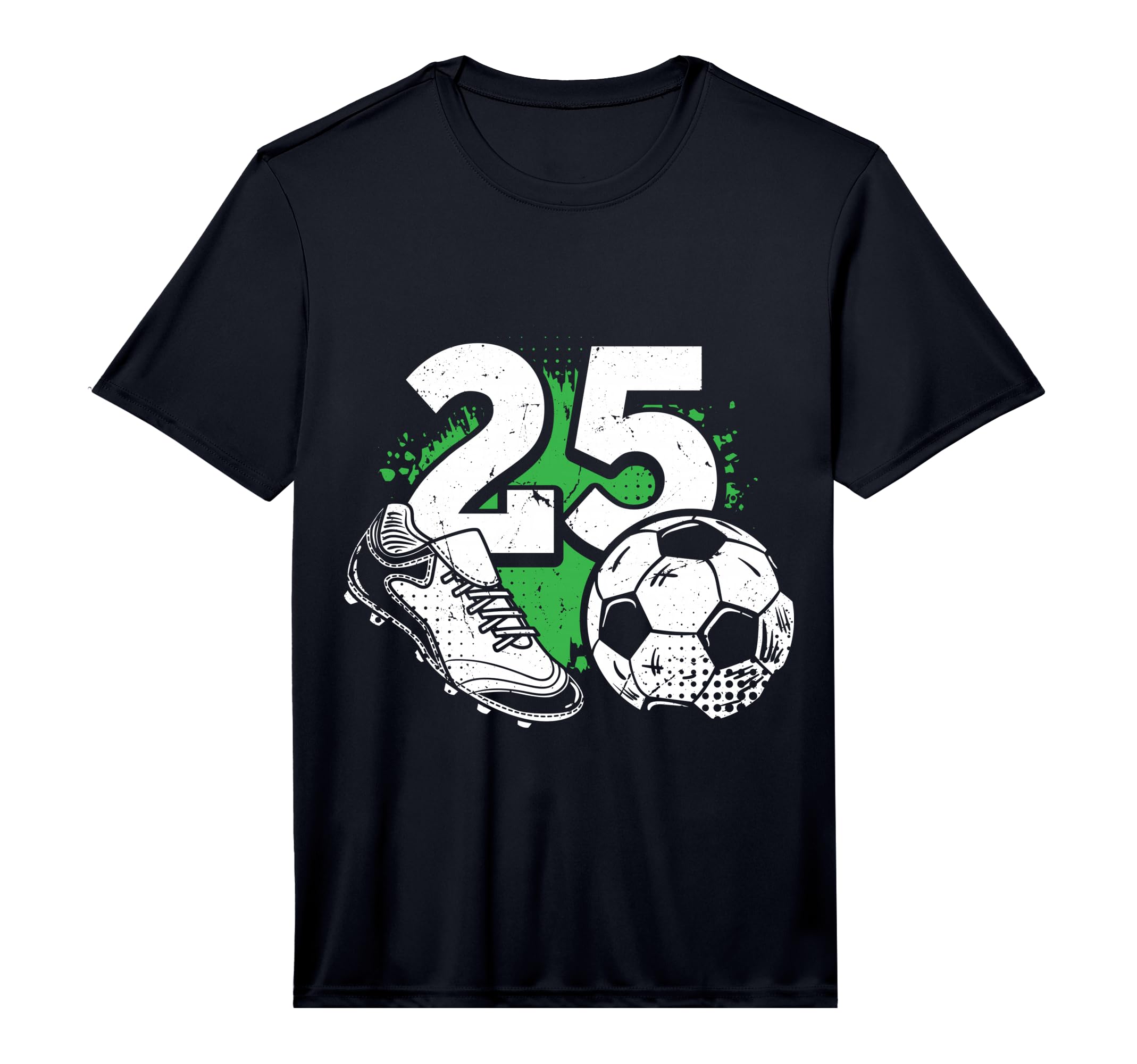 Mens 25Th Birthday Soccer Player T-Shirt - Custom Art Print Unisex