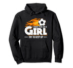I Know I Play Like Try To Keep Up Hoodie - Aesthetic Graphic for Adults