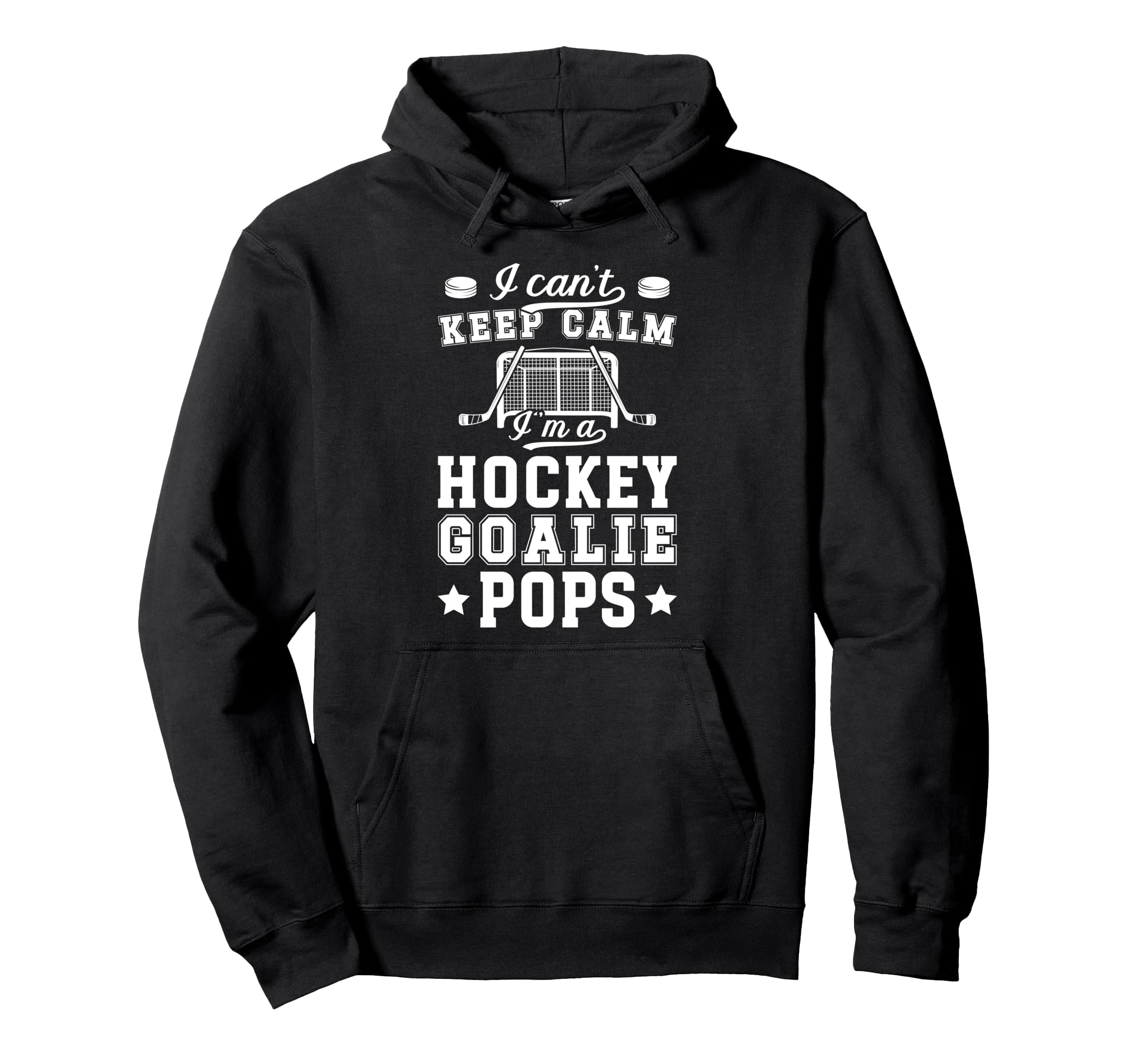 Im Hockey Goalie Pops Ice Hockey Hoodie - Custom Art Print Men Women