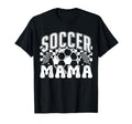 Soccer Mama Checkered Soccer Mom Soccer T-Shirt - Graphic Print Men Women