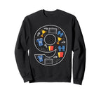9Th Birthday 9 Year Old Football Sweatshirt - Aesthetic Graphic Men Women