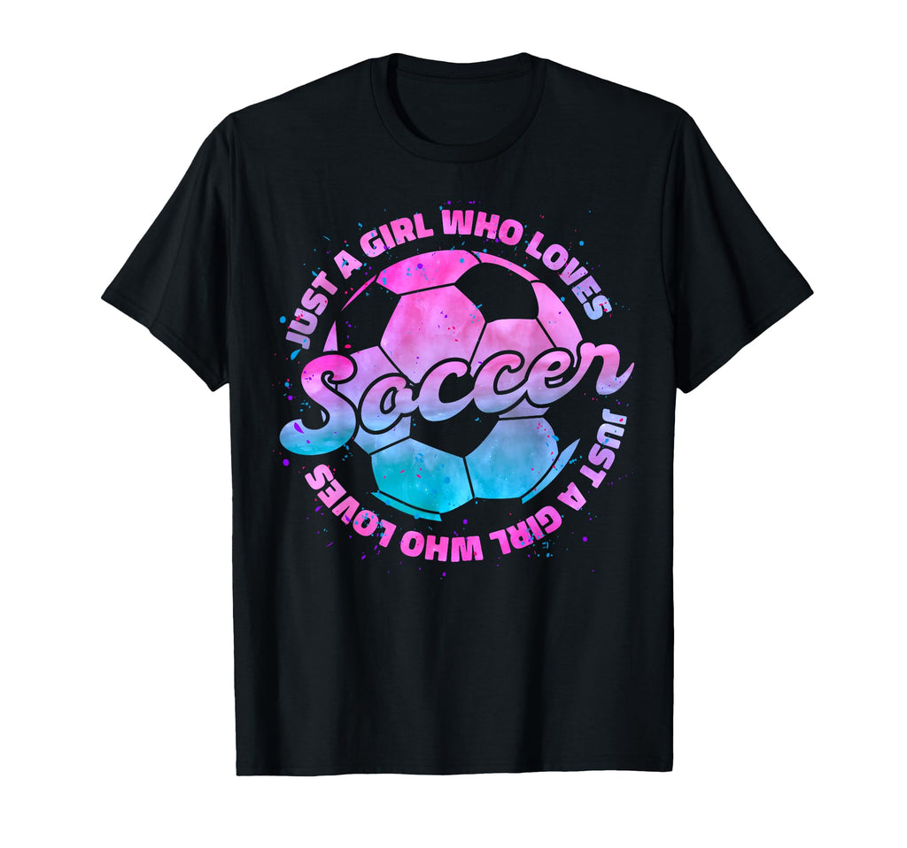 Just Who Loves Soccer Football Gift T-Shirt - Trendy Graphic Unisex