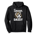 Soccer Daddy Leopard Heart Matching Hoodie - Novelty Apparel Unisex