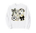 Soccer Mama Mom Preppy Soccer Sweatshirt - Trendy Graphic for Adults