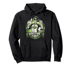 Soccer Dad Funny Game Day Skeleton Hoodie - Aesthetic Graphic for Adults