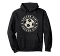 Soccer Sports Ball Soccer Player Hoodie - Minimalist Print Men Women