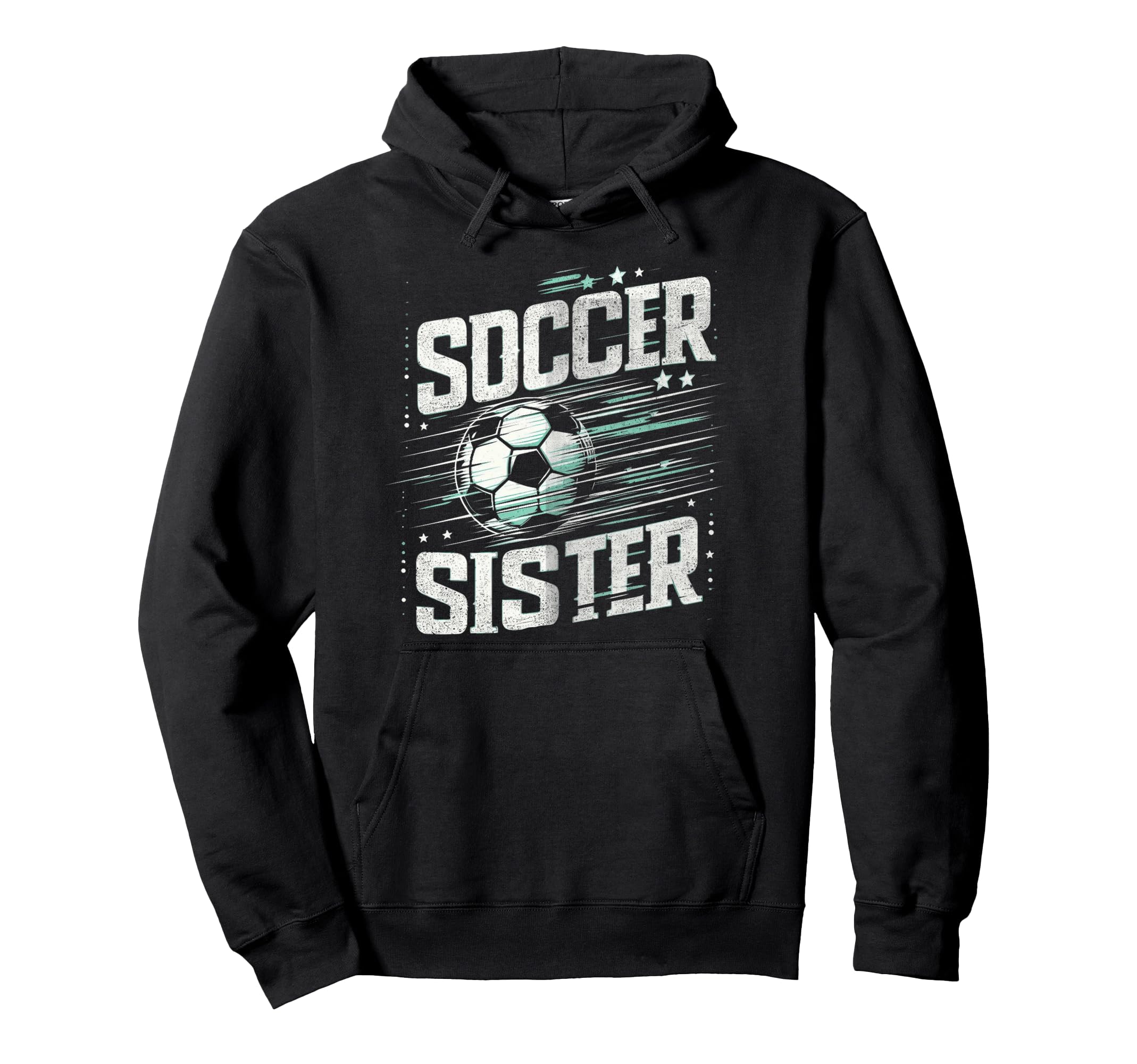 Soccer Sister Football Lover Gifts Hoodie - Custom Art Print for Adults