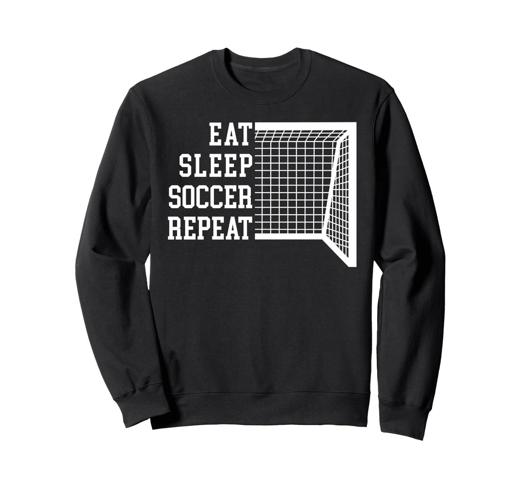 Funny Eat Sleep Soccer Sweatshirt - Minimalist Print Men Women