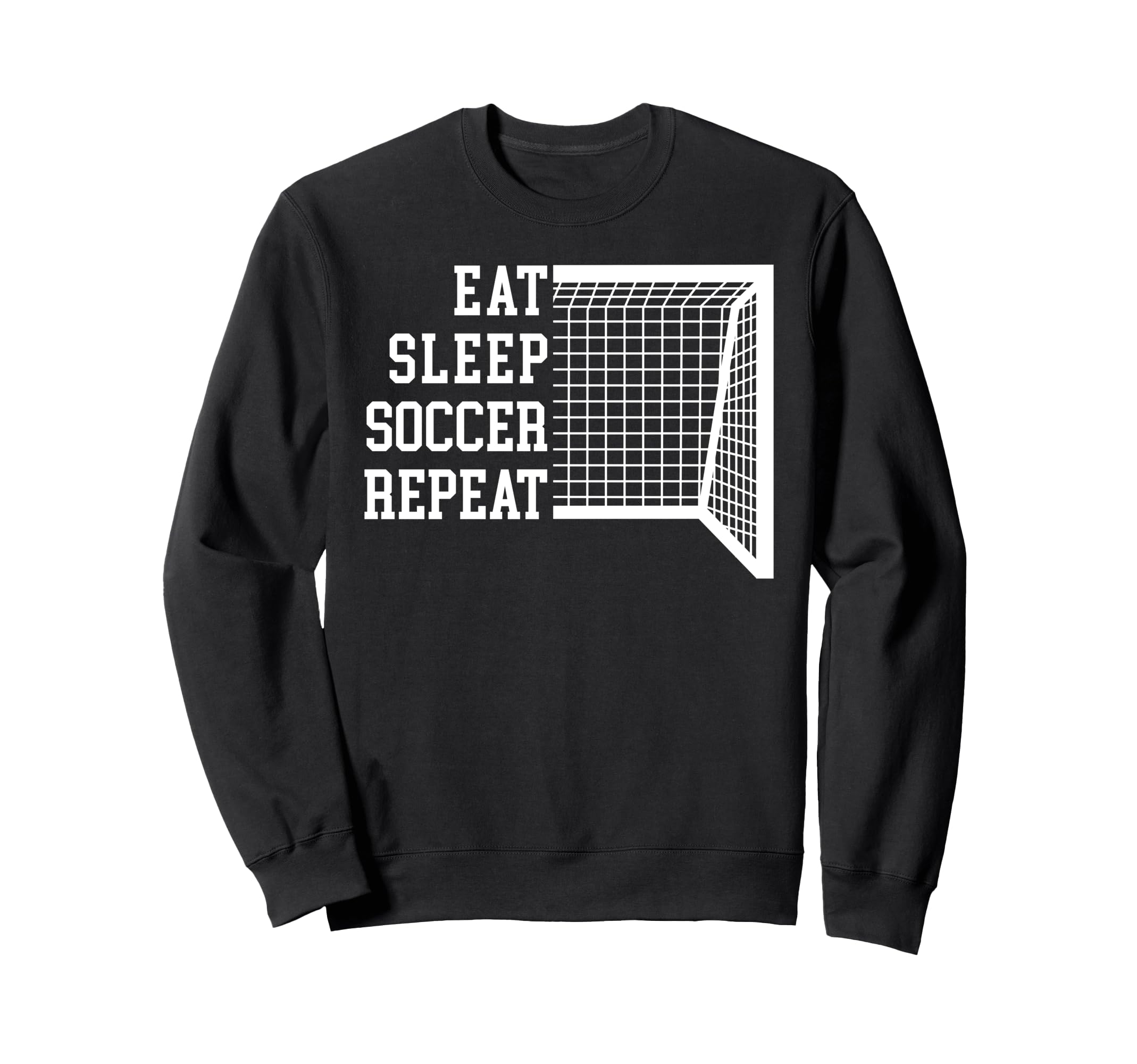 Funny Eat Sleep Soccer Sweatshirt - Minimalist Print Men Women