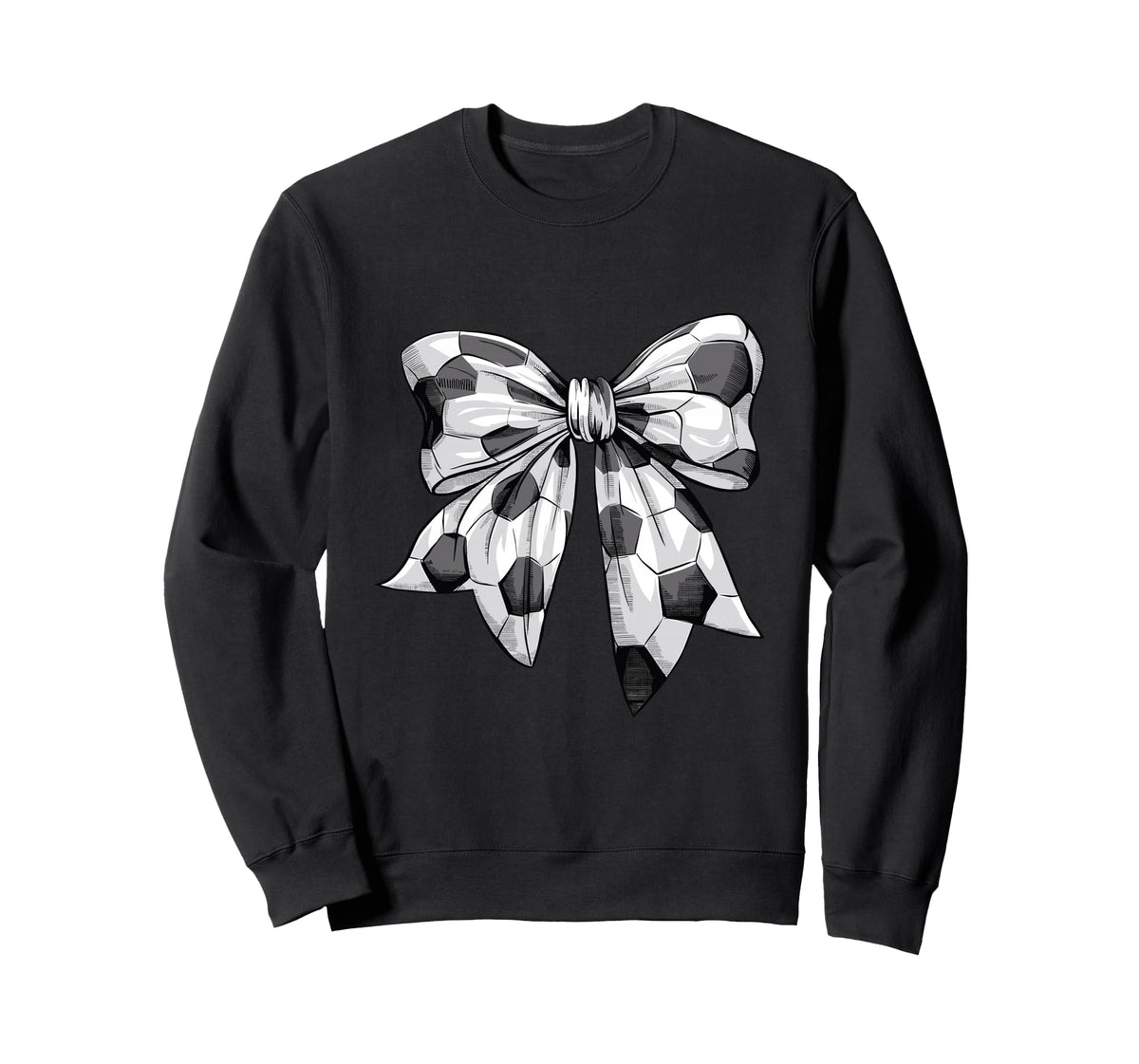 Coquette Bow Soccer Ball Mom Life Sweatshirt - Unique Graphic Men Women